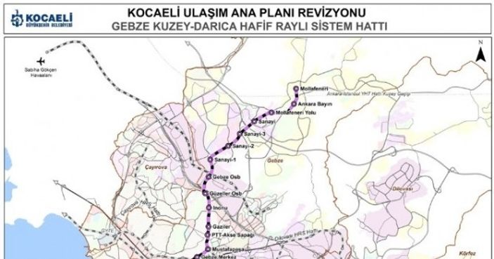 Gebze'ye LRT-Metro fizibilitesi hazırlanacak