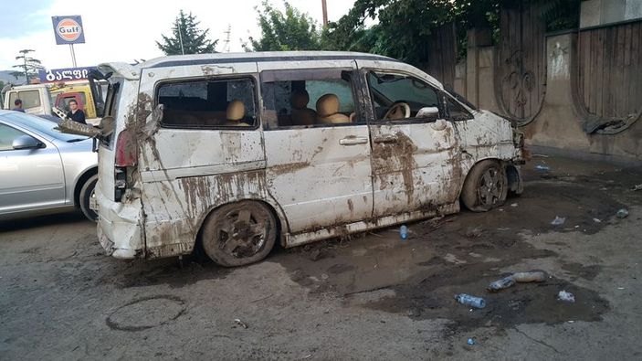 Gürcistan'ın başkenti Tiflis'te sel