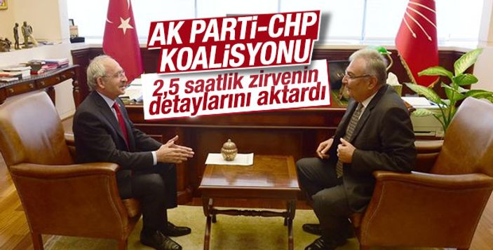 CHP'den koalisyon şartı