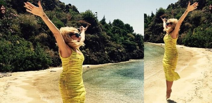 Hadise mutluluktan uçuyor