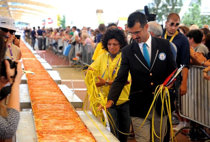 İtalyan pizzacılardan dünya rekoru