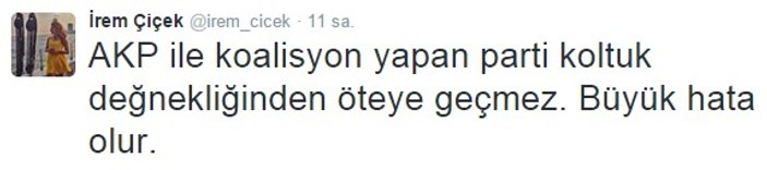 Dursun Çiçek'in kızı İrem Çiçek babasına itiraz etti