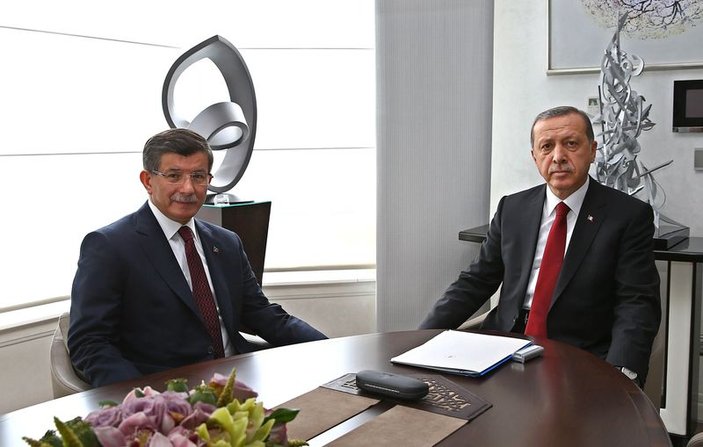 Cumhurbaşkanı Erdoğan ile Başbakan Davutoğlu görüşmesi