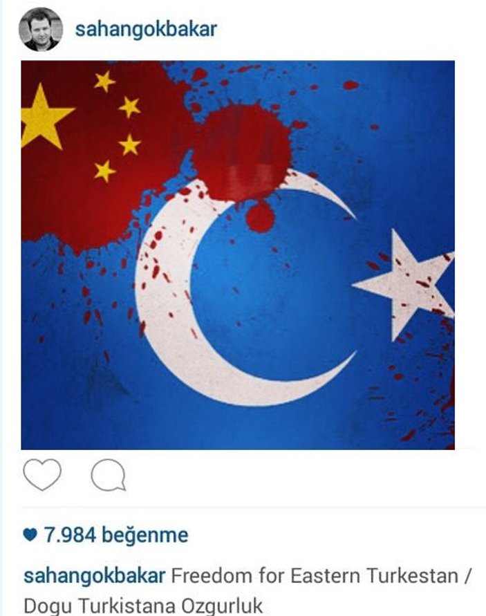 Şahan Gökbakar Doğu Türkistan'a özgürlük istedi