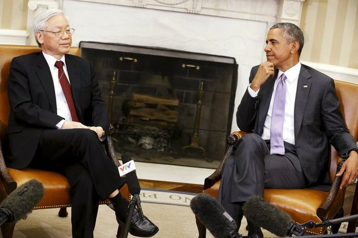 Obama Vietnam Komünist Partisi Genel Sekreteri'yle görüştü