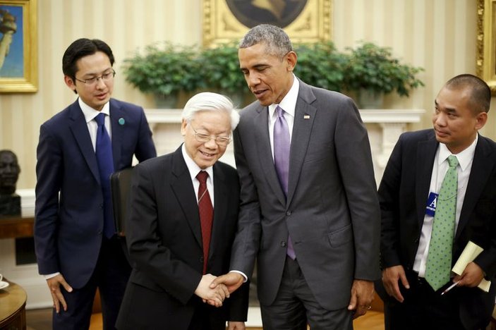 Obama Vietnam Komünist Partisi Genel Sekreteri'yle görüştü