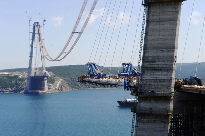 Yavuz Sultan Selim Köprüsü'nde sona yaklaşılıyor
