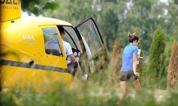 Lewandowski'nin eşi ekmek almaya helikopterle gitti