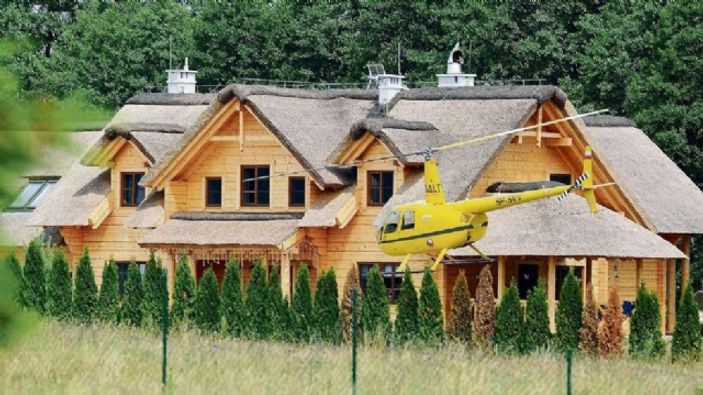 Lewandowski'nin eşi ekmek almaya helikopterle gitti