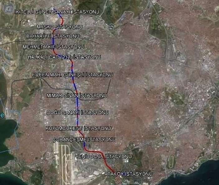 İkitelli-Ataköy Metro Hattı ihaleye çıktı