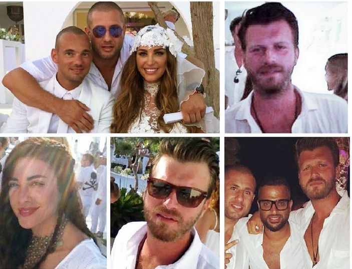 Yolanthe ve Sneijder parti verdi