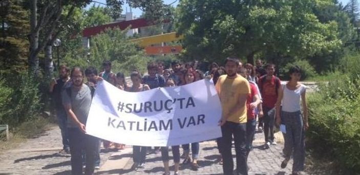 ODTÜ'lü öğrenciler Suruç için eylemde