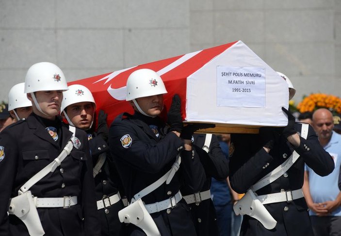 Şehit polis Muhammet Fatih Sivri için tören yapıldı