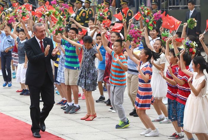 Cumhurbaşkanı Erdoğan Çin'de