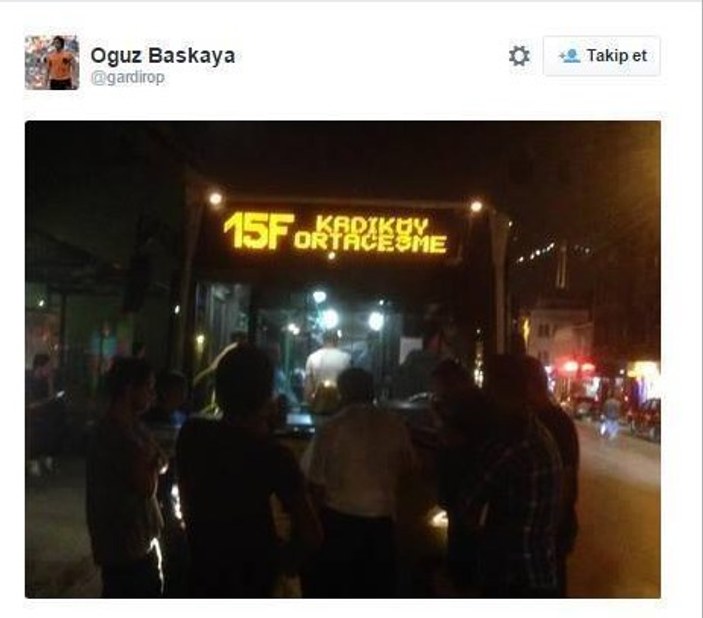 15F otobüs hattının şoföründen görülmemiş protesto