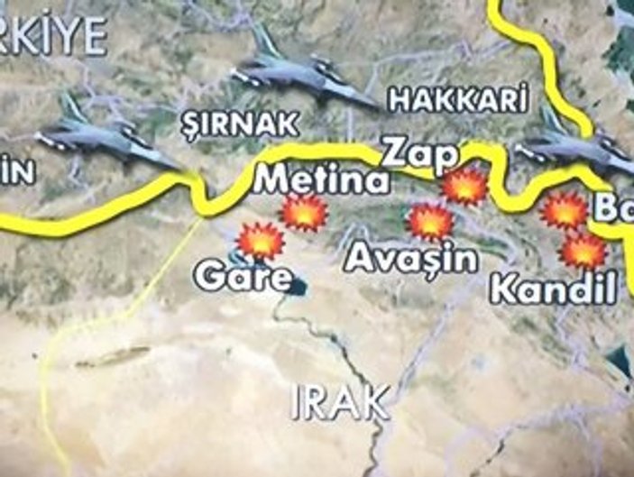 PKK'ya 6. hava harekatı