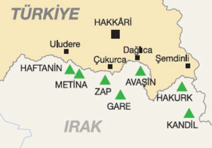 PKK bombalardan kaçmak için siperler kazıyor