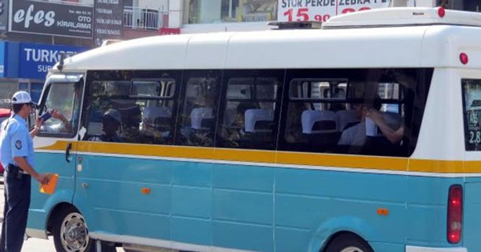 İzmir'de klima açmayan minibüsçülere ceza kesildi
