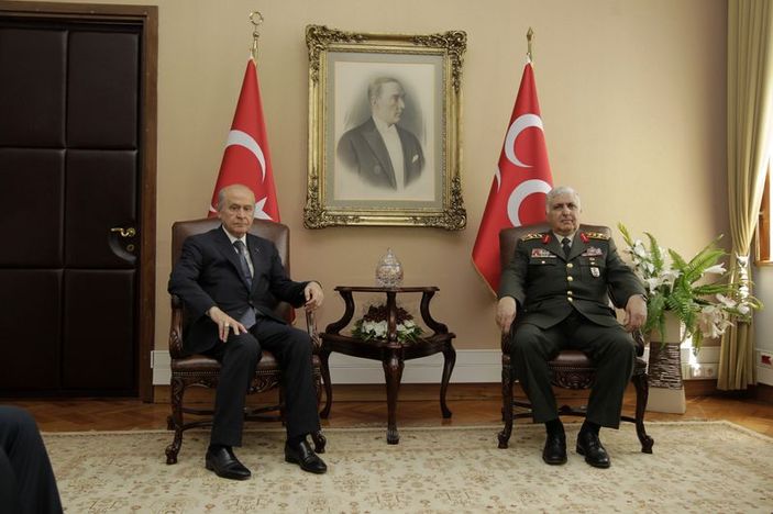 Genelkurmay Başkanı Bahçeli’yi ziyaret etti
