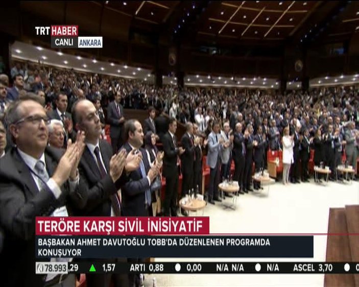 Başbakan Davutoğlu'nun TOBB konuşması