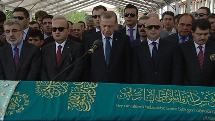Erdoğan Tulu Gümüştekin'in cenazesine katıldı