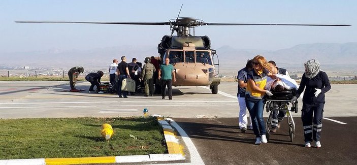 PKK'lılar helikopterdeki sağlık ekibini taradı