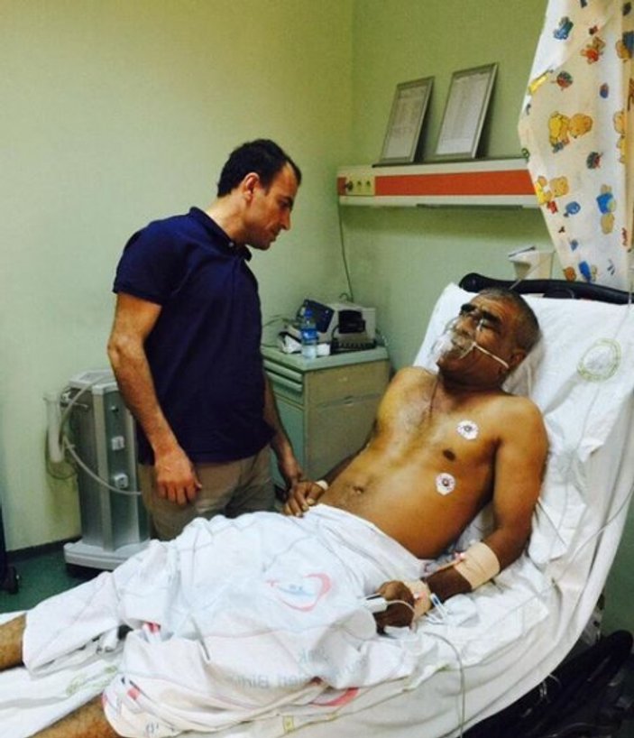 Cizre'de çatışmanın ortasında kalan adam ağır yaralı