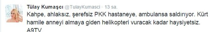 Tülay Kumaşcı PKK'ya şerefsiz dedi