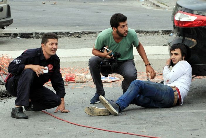 Sultanbeyli'deki saldırıda gazeteciler de hedef oldu