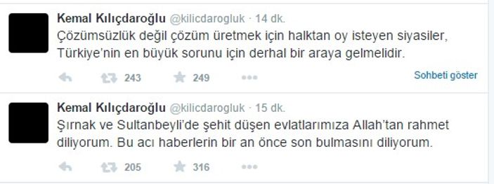 Kılıçdaroğlu'ndan terör tepkisi