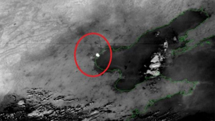 Çin'deki patlama uzaydan bile görüldü