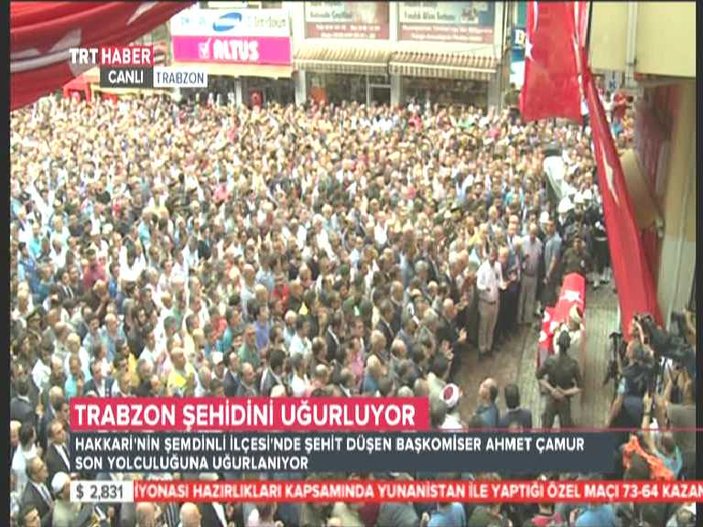 Şehit Ahmet Çamur'un cenaze törenine Erdoğan da katıldı
