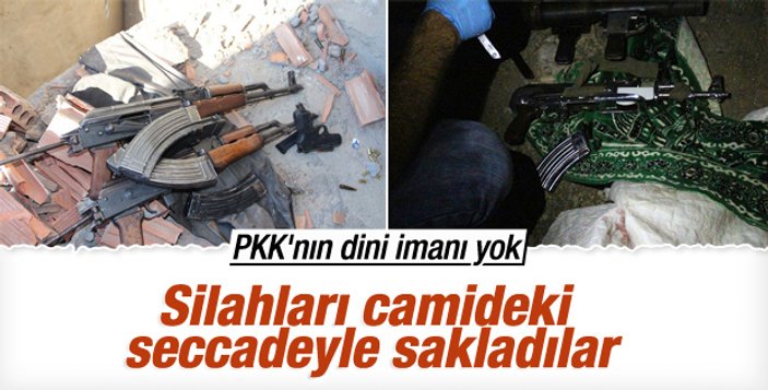 Bingöl'de PKK'lı teröristler camiyi karargah yaptı