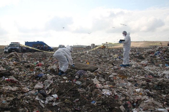 Şile'deki çöp döküm sahasında ceset bulundu