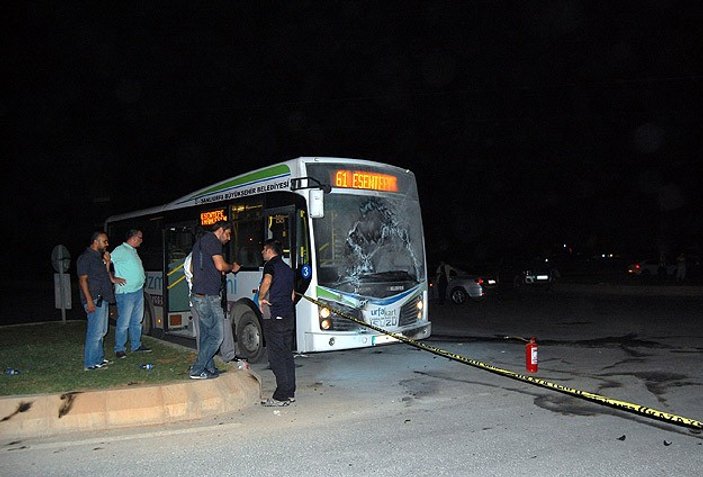 Şanlıurfa'da belediye otobüsüne saldırı
