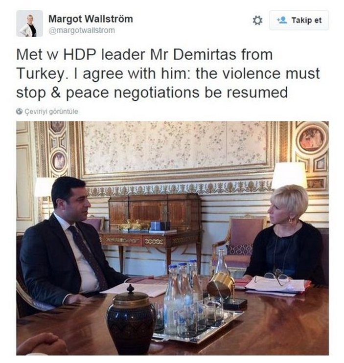 HDP Eş Genel Başkanı Demirtaş İsveç'te