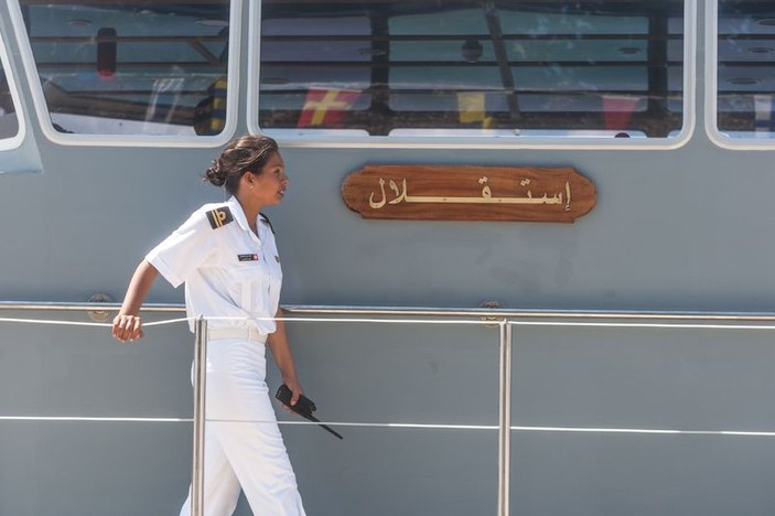 Tunus'ta ilk yerli askeri gemi denize indirildi