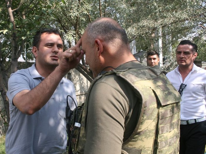 Iğdır'da facidan dönen karakolda kurban kesildi