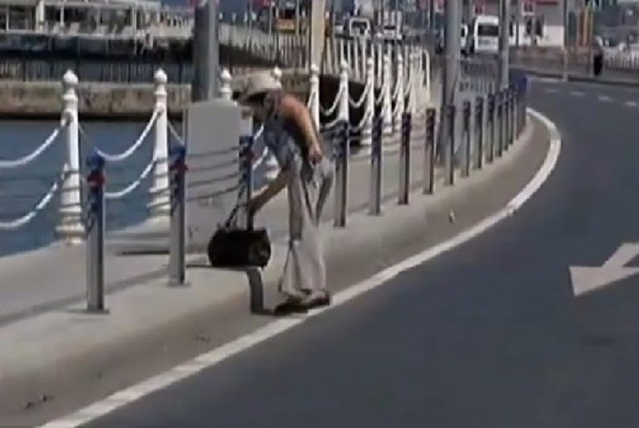 Yaşlı kadın unuttuğu çanta bomba sanılınca ağladı