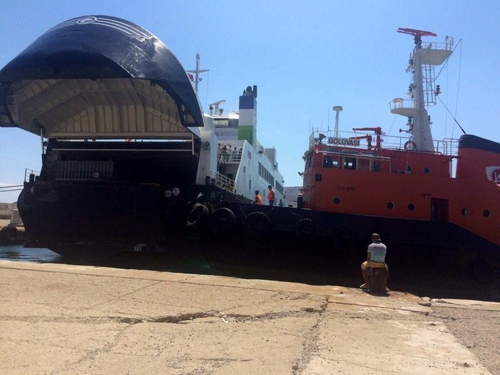 Çanakkale'de feribot arızalandı