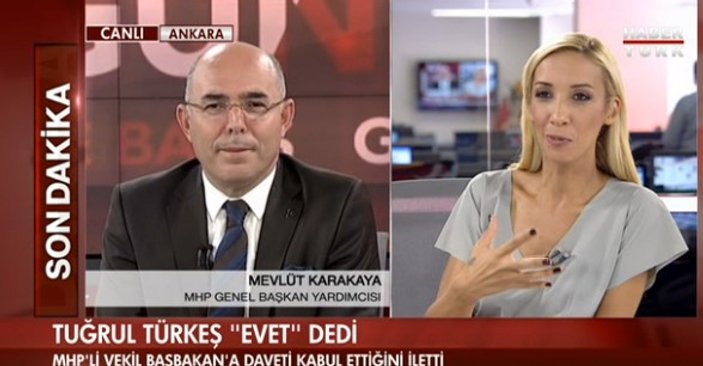 Türkeş'in bakanlık teklifini canlı yayında öğrenen MHP'li