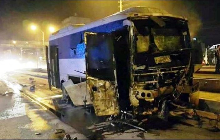 Mardin'de polis otobüsüne saldırı: 24 yaralı