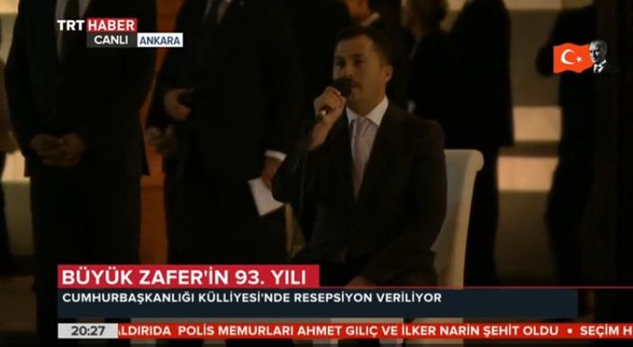 Cumhurbaşkanlığı Külliyesi'ndeki resepsiyon