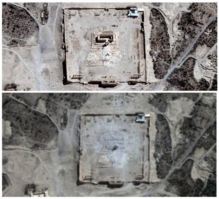 IŞİD'in tarihi Bel Tapınağı'nı yıktığını BM doğruladı