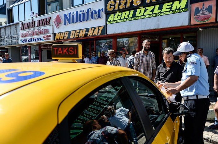 İstanbul'da taksicilere denetim yapıldı