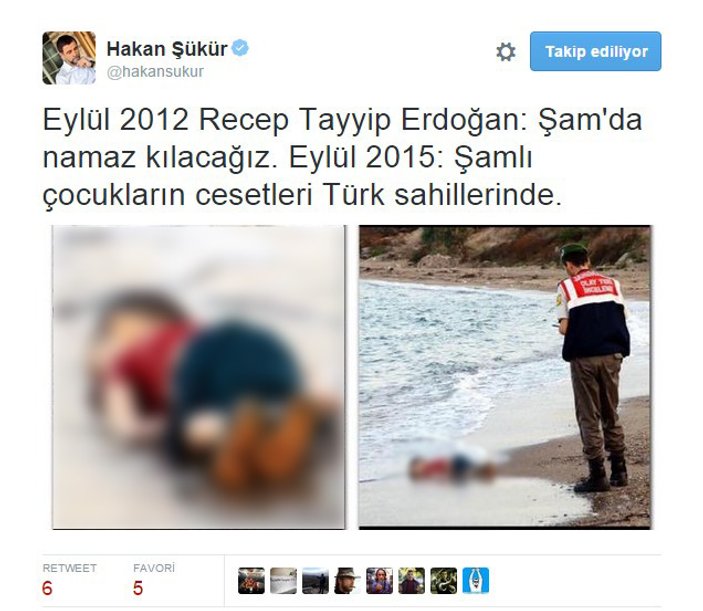 Hakan Şükür'ün Erdoğan tweeti