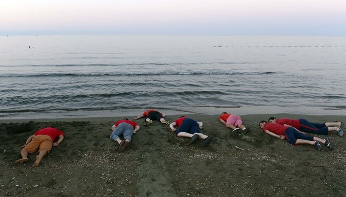 Trabzon'da Suriyeli çocuk Aylan için eylem