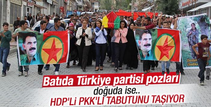 Terörist tabutunu taşıyan HDP'li Tuba Hezer'e soruşturma