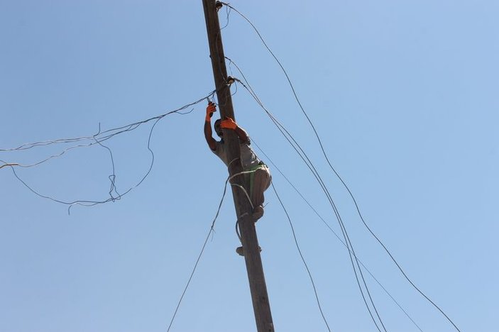 Şanlurfa'da kaçak elektrik kullananlar tespit edildi