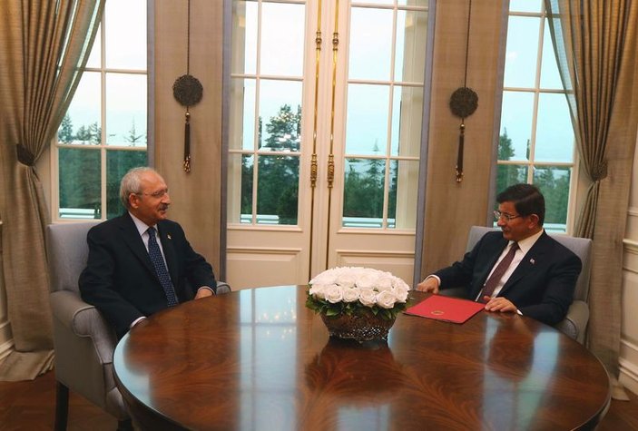 Davutoğlu ile Kılıçdaroğlu görüşmesi